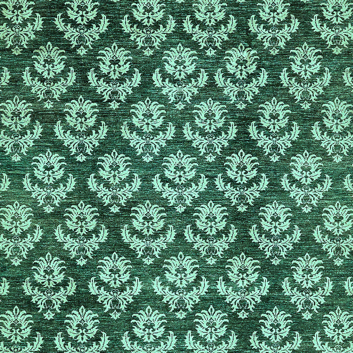 Machine Washable Abstract Turquoise Modern Area Rugs, wshabs481turq