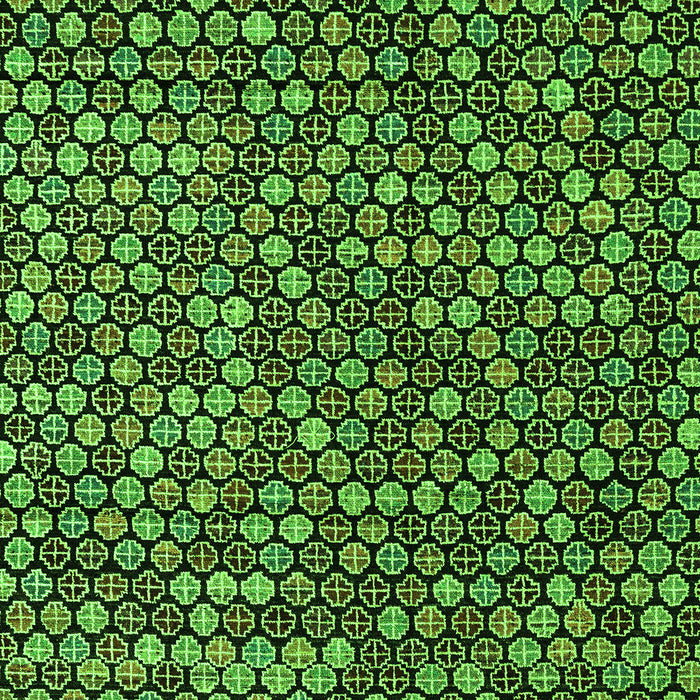 Machine Washable Abstract Green Modern Area Rugs, wshabs4820grn
