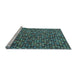 Sideview of Machine Washable Abstract Light Blue Modern Rug, wshabs4820lblu