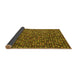 Sideview of Abstract Yellow Modern Rug, abs4820yw