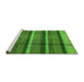 Sideview of Machine Washable Abstract Green Modern Area Rugs, wshabs4821grn