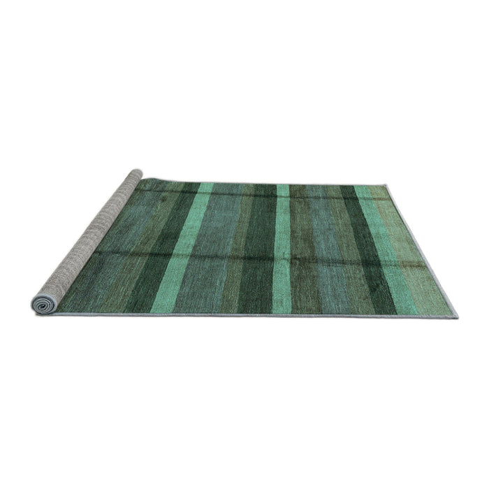 Sideview of Machine Washable Abstract Light Blue Modern Rug, wshabs4821lblu