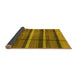 Sideview of Abstract Yellow Modern Rug, abs4821yw