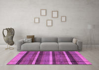 Machine Washable Abstract Purple Modern Rug, wshabs4821pur