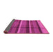 Sideview of Abstract Pink Modern Rug, abs4821pnk