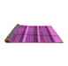 Sideview of Abstract Purple Modern Rug, abs4821pur