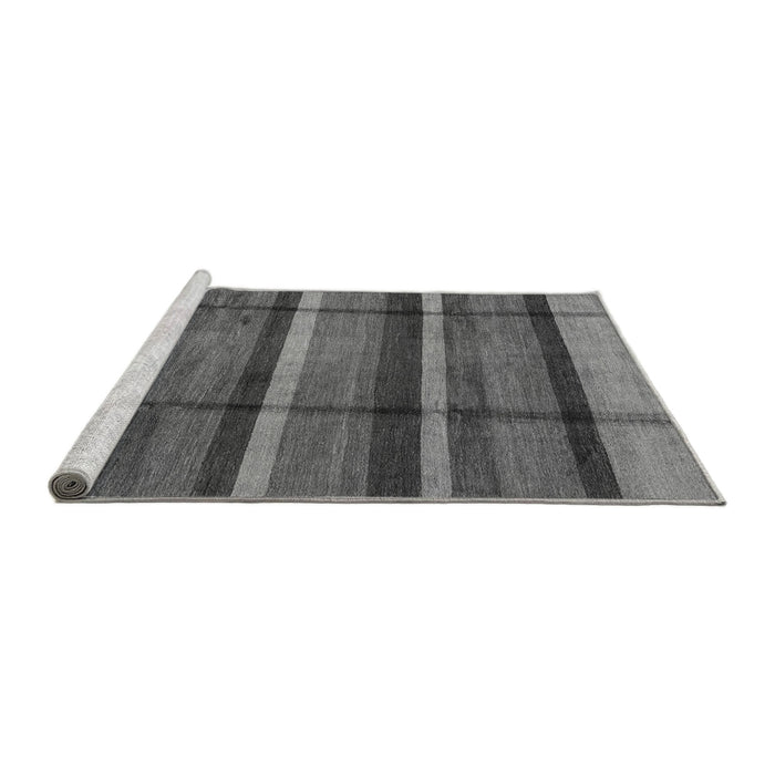 Sideview of Machine Washable Abstract Gray Modern Rug, wshabs4821gry