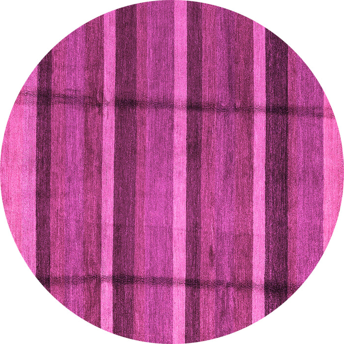 Round Abstract Pink Modern Rug, abs4821pnk
