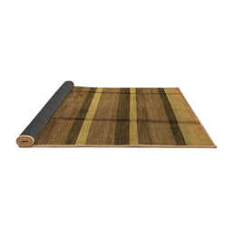 Sideview of Abstract Brown Modern Rug, abs4821brn