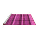 Sideview of Machine Washable Abstract Pink Modern Rug, wshabs4821pnk