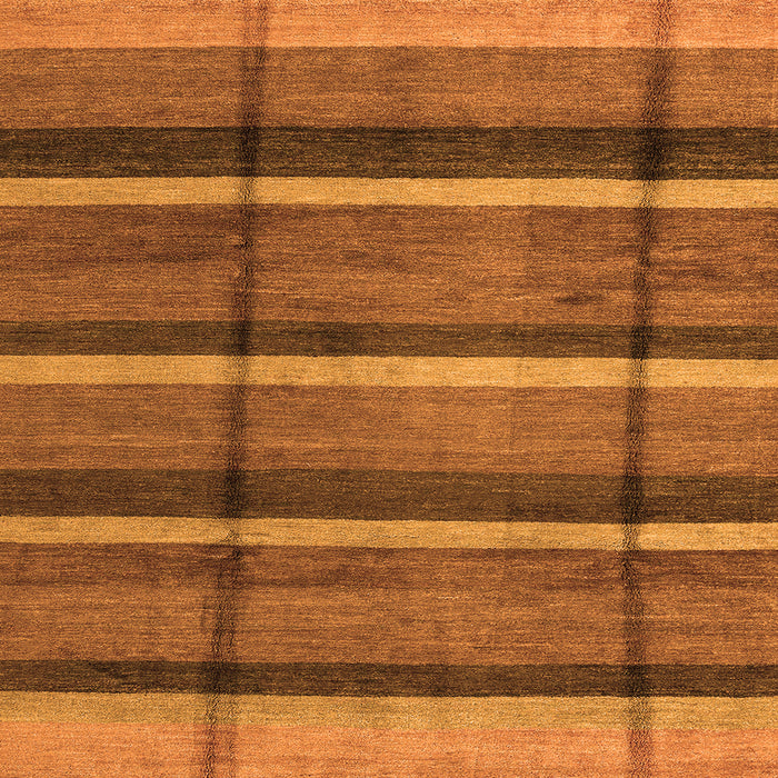 Square Abstract Orange Modern Rug, abs4821org