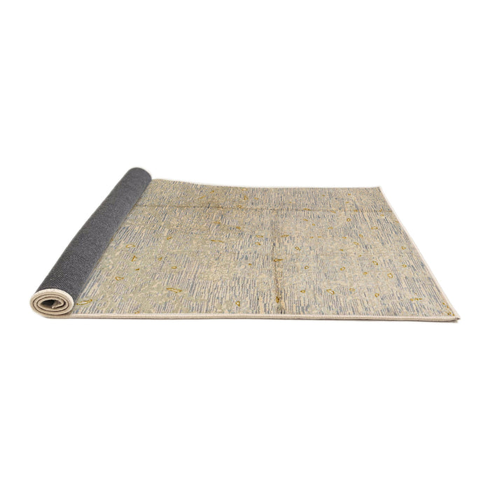 Sideview of Abstract Camel Brown Modern Rug, abs4822