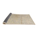 Sideview of Abstract Camel Brown Modern Rug, abs4822