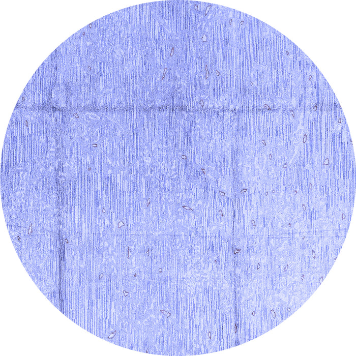Round Machine Washable Abstract Blue Modern Rug, wshabs4822blu
