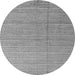 Round Abstract Gray Modern Rug, abs4823gry