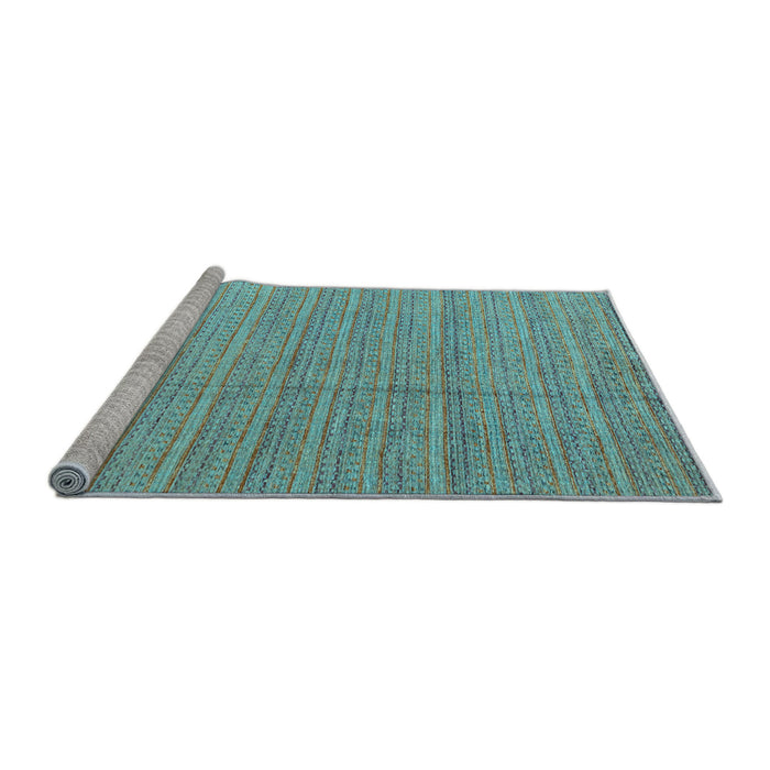 Sideview of Machine Washable Abstract Light Blue Modern Rug, wshabs4823lblu
