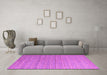 Machine Washable Abstract Purple Modern Area Rugs in a Living Room, wshabs4823pur