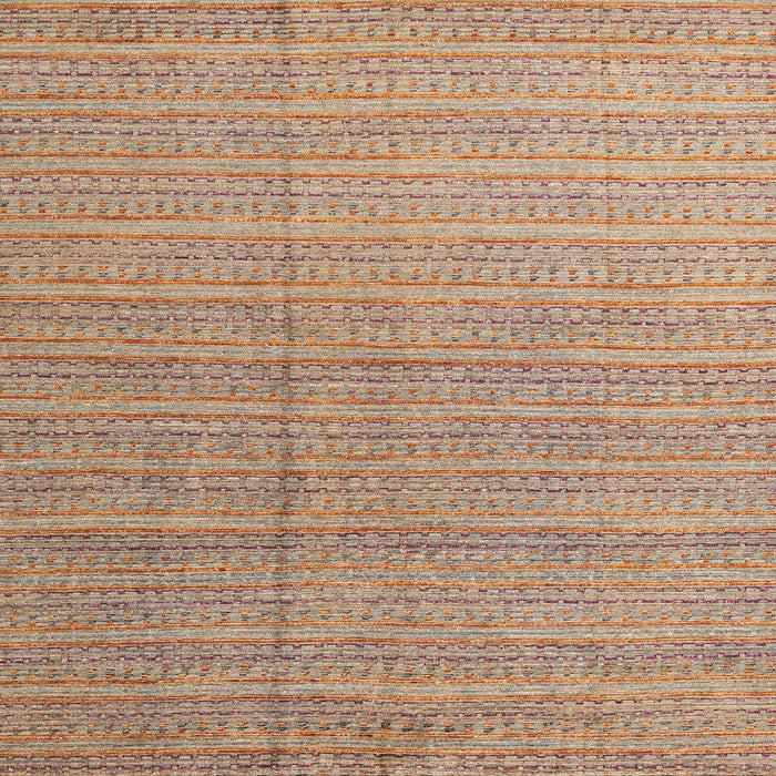 Square Machine Washable Abstract Brown Sugar Brown Rug, wshabs4823