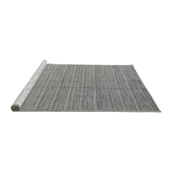 Sideview of Machine Washable Abstract Gray Modern Rug, wshabs4823gry