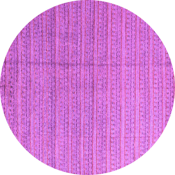 Round Machine Washable Abstract Purple Modern Area Rugs, wshabs4823pur