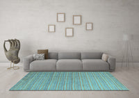 Machine Washable Abstract Light Blue Modern Rug, wshabs4823lblu