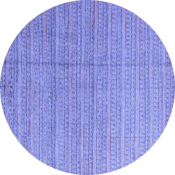 Round Machine Washable Abstract Blue Modern Rug, wshabs4823blu