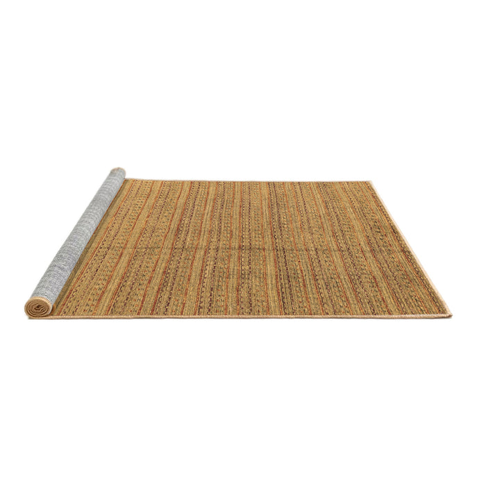 Sideview of Machine Washable Abstract Brown Modern Rug, wshabs4823brn