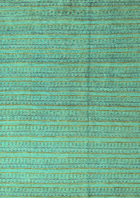 Abstract Turquoise Modern Rug, abs4823turq