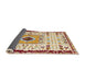 Sideview of Abstract Khaki Gold Modern Rug, abs4824