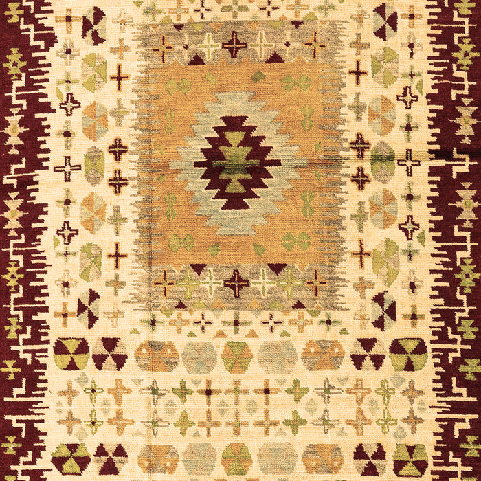 Machine Washable Abstract Brown Modern Rug, wshabs4824brn
