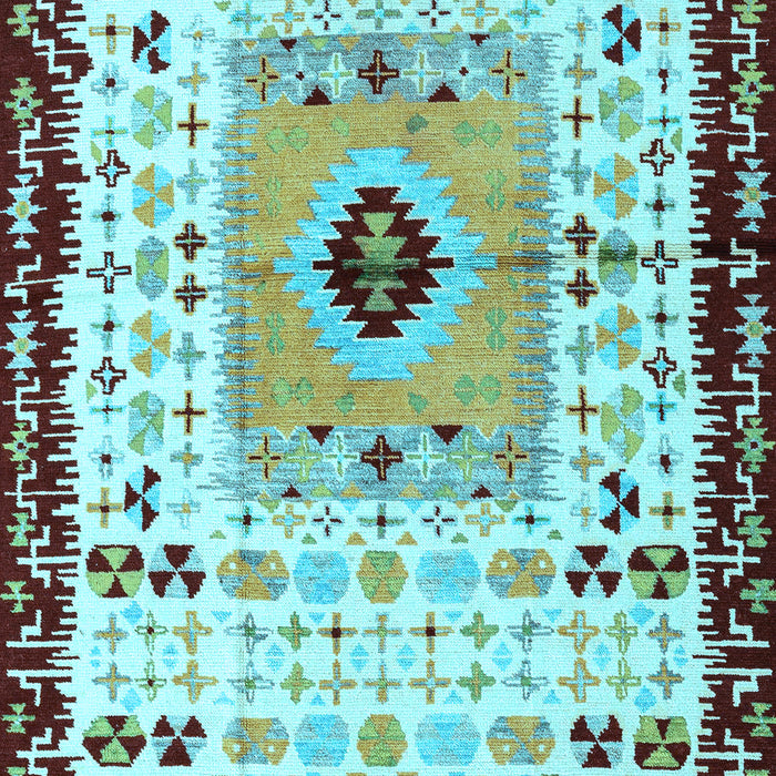 Abstract Light Blue Modern Rug, abs4824lblu