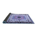 Sideview of Abstract Blue Modern Rug, abs4824blu