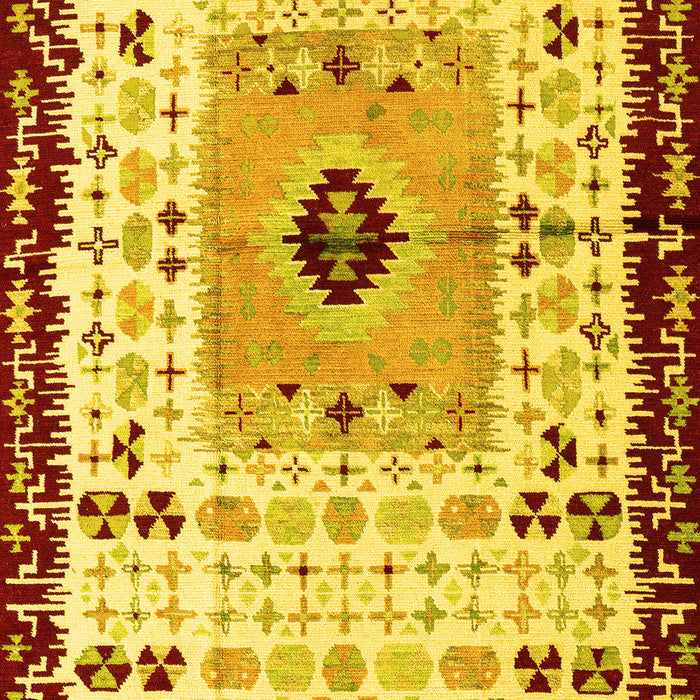 Abstract Yellow Modern Rug, abs4824yw