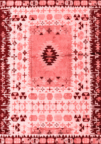 Abstract Red Modern Rug, abs4824red