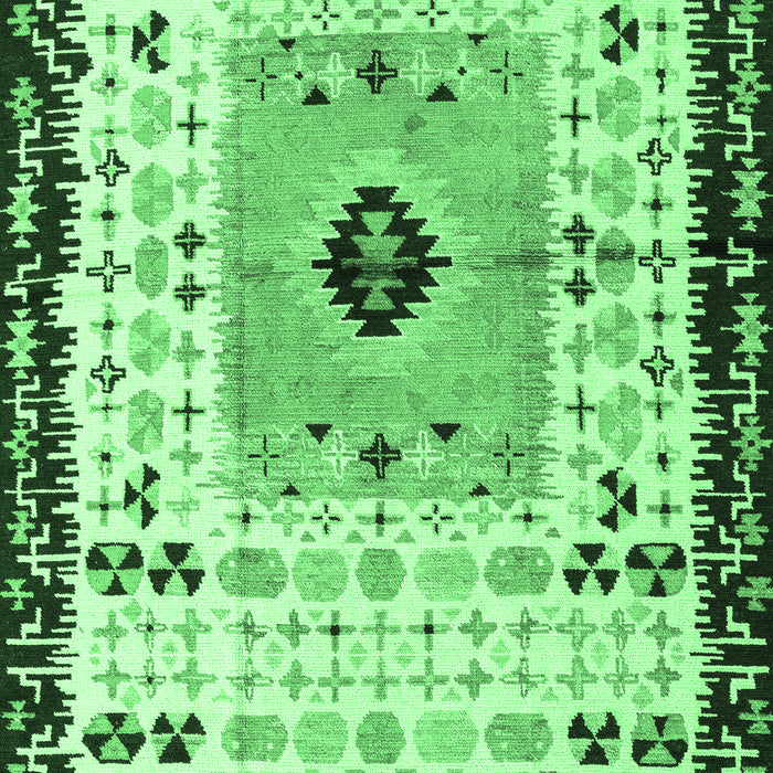 Machine Washable Abstract Emerald Green Modern Area Rugs, wshabs4824emgrn
