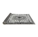 Sideview of Abstract Gray Modern Rug, abs4824gry