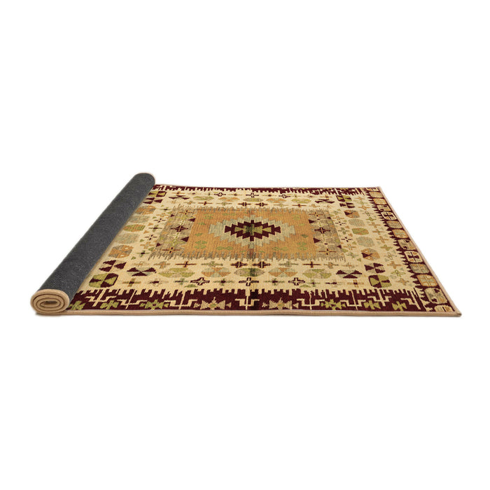 Sideview of Abstract Brown Modern Rug, abs4824brn