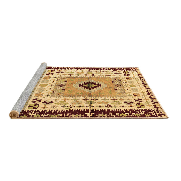 Sideview of Machine Washable Abstract Brown Modern Rug, wshabs4824brn