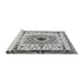 Sideview of Machine Washable Abstract Gray Modern Rug, wshabs4824gry