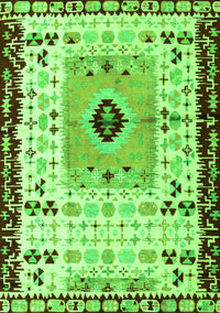 Abstract Green Modern Rug, abs4824grn