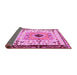 Sideview of Abstract Pink Modern Rug, abs4824pnk