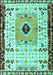 Machine Washable Abstract Turquoise Modern Area Rugs, wshabs4824turq