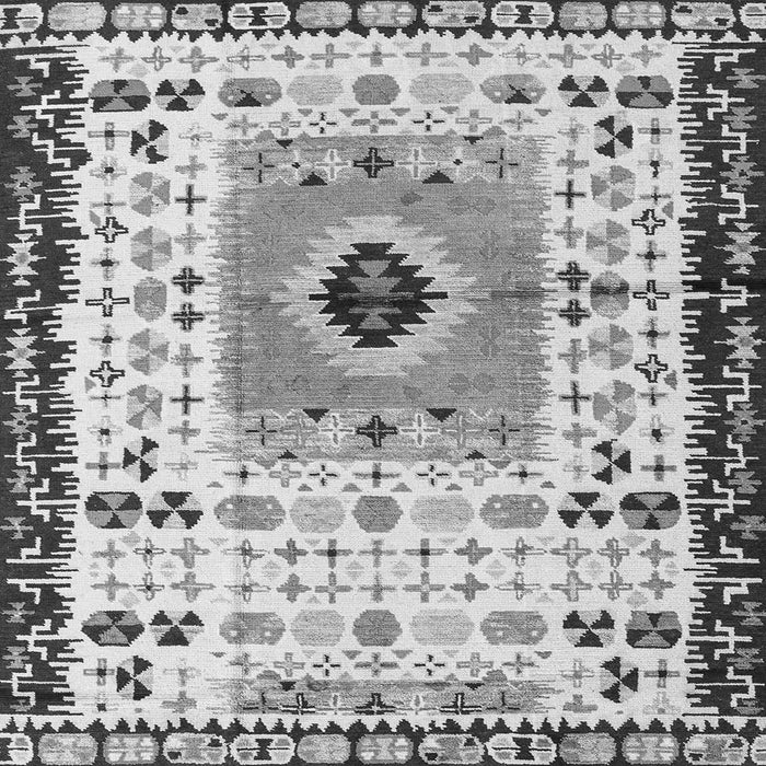 Square Machine Washable Abstract Gray Modern Rug, wshabs4824gry