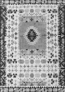 Abstract Gray Modern Rug, abs4824gry
