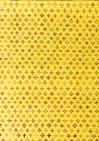 Abstract Yellow Modern Rug, abs4825yw