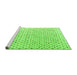 Sideview of Machine Washable Abstract Green Modern Area Rugs, wshabs4825grn