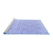 Sideview of Machine Washable Abstract Blue Modern Rug, wshabs4825blu