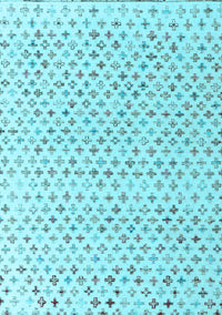 Abstract Light Blue Modern Rug, abs4825lblu