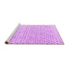 Sideview of Machine Washable Abstract Purple Modern Area Rugs, wshabs4825pur