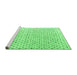 Sideview of Machine Washable Abstract Emerald Green Modern Area Rugs, wshabs4825emgrn